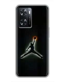 Чехол для OPPO A77 с картинкой «Jordan Gradient Logo»