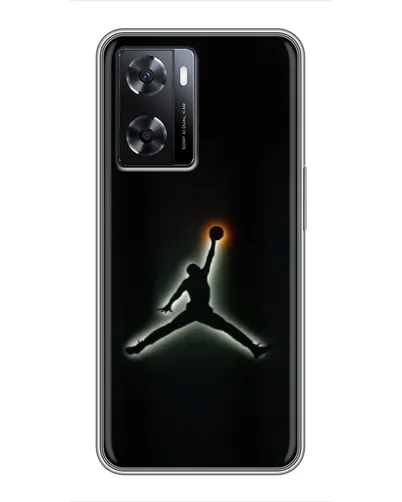 Чехол для OPPO A77 с картинкой «Jordan Gradient Logo»
