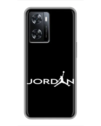 Чехол для OPPO A77 с картинкой «Jordan White Logo»