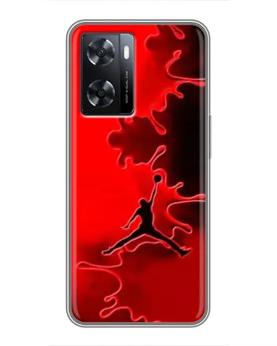 Чехол для OPPO A77 с картинкой «Jordan Red Smoke»