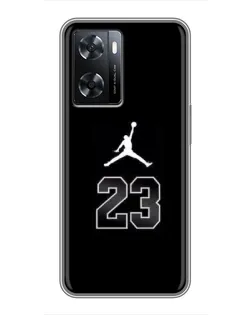 Чехол для OPPO A77 с картинкой «Jordan Flight 23»