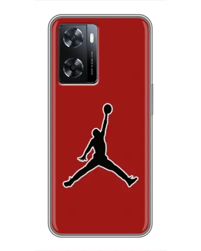 Чехол для OPPO A77 с картинкой «Jordan Red Back»