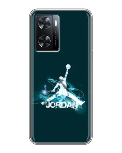 Чехол для OPPO A77 с картинкой «Jordan Blue Fire»