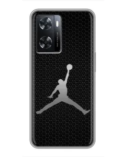 Чехол для OPPO A77 с картинкой «Jordan Dark Carbon»