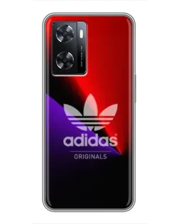 Чехол для OPPO A77 с картинкой «Adidas Red Neon»