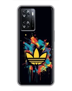 Чехол для OPPO A77 с картинкой «Adidas Splash»
