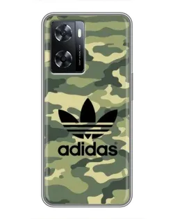 Чехол для OPPO A77 с картинкой «Милитари стиль Adidas»
