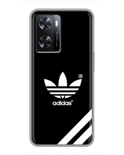 Чехол для OPPO A77 с картинкой «Adidas с диагональными полосами»