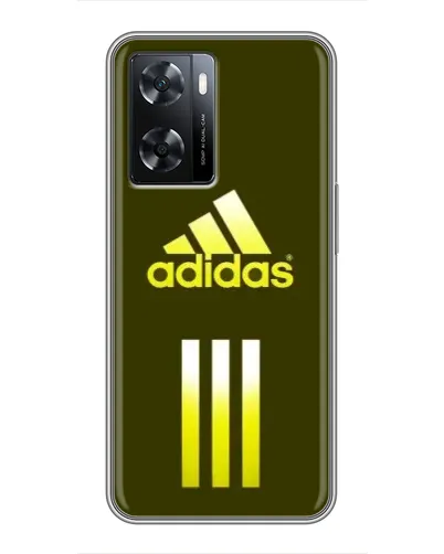 Чехол для OPPO A77 с картинкой «Оливковый градиент Adidas»