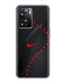 Чехол для OPPO A77 с картинкой «Абстрактный дизайн Nike» Чехол для OPPO A77 с картинкой «Абстрактный дизайн Nike»