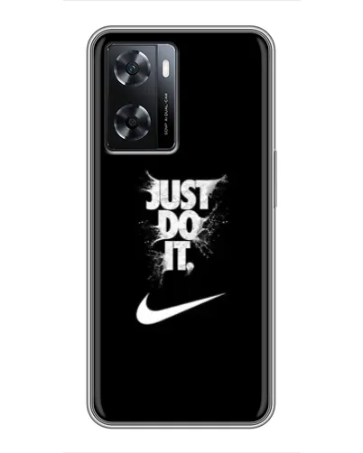 Чехол для OPPO A77 с картинкой «Текстовый принт Nike»