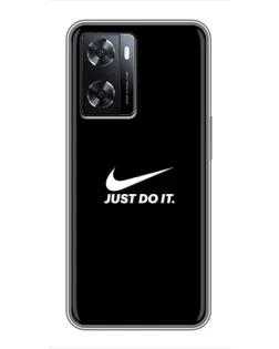 Чехол для OPPO A77 с картинкой «Минимализм от Nike» Чехол для OPPO A77 с картинкой «Минимализм от Nike»