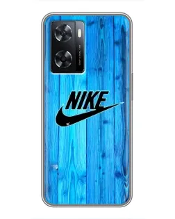 Чехол для OPPO A77 с картинкой «Голубое дерево Nike» Чехол для OPPO A77 с картинкой «Голубое дерево Nike»