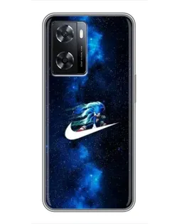 Чехол для OPPO A77 с картинкой «Звездный путь Nike» Чехол для OPPO A77 с картинкой «Звездный путь Nike»