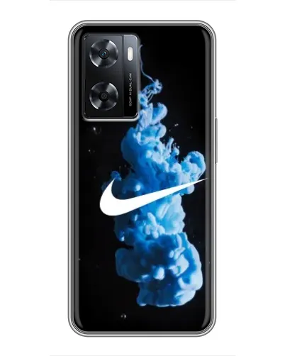 Чехол для OPPO A77 с картинкой «Nike и синий дым»