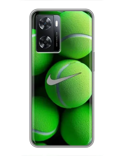 Чехол для OPPO A77 с картинкой «Теннисные мячи Найк»