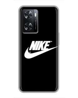 Чехол для OPPO A77 с картинкой «Мазки краски Nike» Чехол для OPPO A77 с картинкой «Мазки краски Nike»