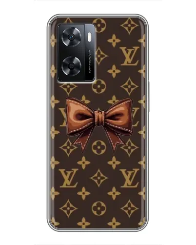 Чехол для OPPO A77 с картинкой «LV с бантом»