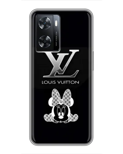 Чехол для OPPO A77 с картинкой «LV и Минни Маус»