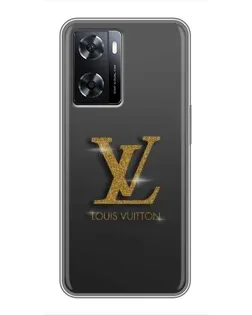 Чехол для OPPO A77 с картинкой «Градиент Louis Vuitton»