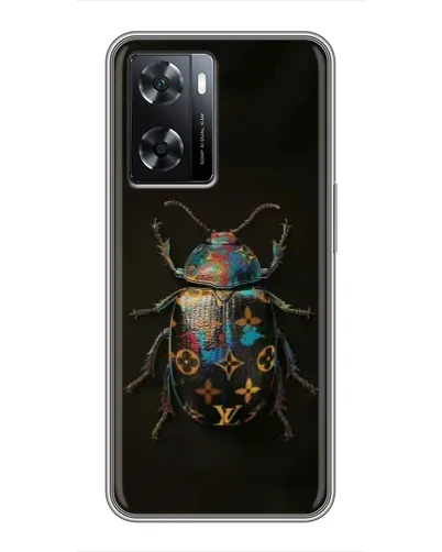 Чехол для OPPO A77 с картинкой «LV — мраморный принт»