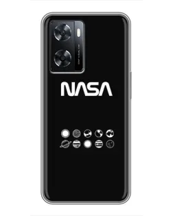 Чехол для OPPO A77 с картинкой «NASA — технический принт» Чехол для OPPO A77 с картинкой «NASA — технический принт»