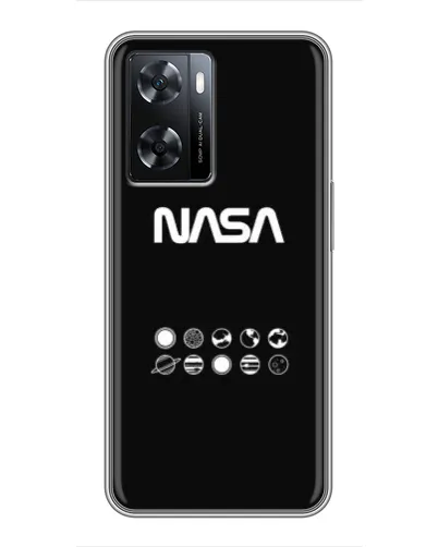 Чехол для OPPO A77 с картинкой «NASA — технический принт» Чехол для OPPO A77 с картинкой «NASA — технический принт»