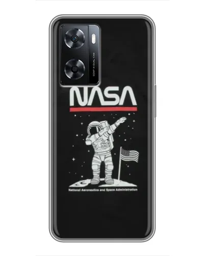 Чехол для OPPO A77 с картинкой «NASA — шагаем по Луне» Чехол для OPPO A77 с картинкой «NASA — шагаем по Луне»