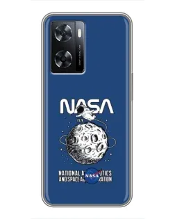 Чехол для OPPO A77 с картинкой «NASA — лунная миссия» Чехол для OPPO A77 с картинкой «NASA — лунная миссия»