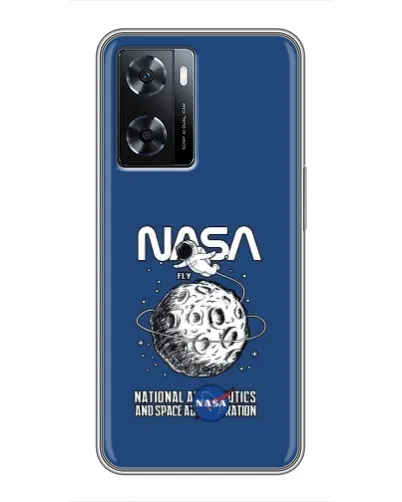 Чехол для OPPO A77 с картинкой «NASA — лунная миссия» Чехол для OPPO A77 с картинкой «NASA — лунная миссия»