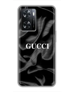 Чехол для OPPO A77 с картинкой «Gucci — шелковые волны»