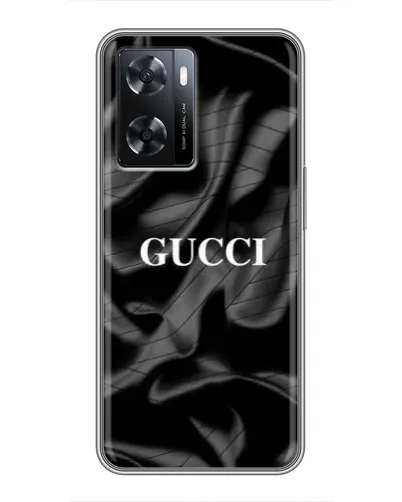Чехол для OPPO A77 с картинкой «Gucci — шелковые волны»