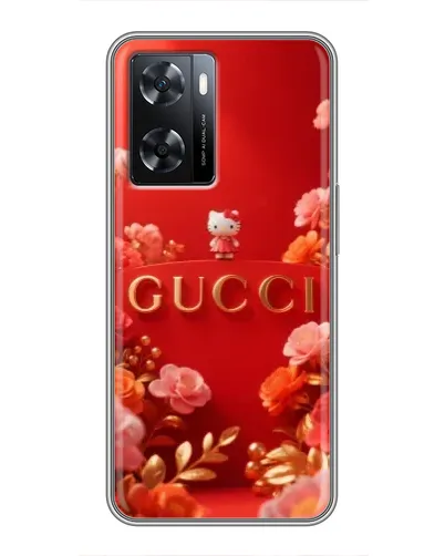 Чехол для OPPO A77 с картинкой «Gucci — золотой сад»