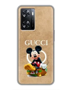 Чохол для OPPO A77 з картинкою «Міккі Маус Gucci — крафт» Чохол для OPPO A77 з картинкою «Міккі Маус Gucci — крафт»