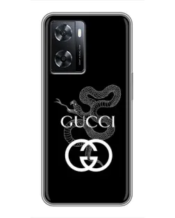 Чохол для OPPO A77 з картинкою «Gucci — срібна змія» Чохол для OPPO A77 з картинкою «Gucci — срібна змія»