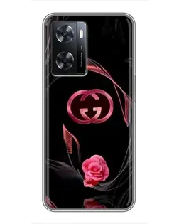 Чохол для OPPO A77 з картинкою «Gucci — неонова троянда» Чохол для OPPO A77 з картинкою «Gucci — неонова троянда»