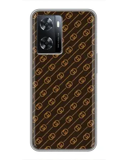 Чохол для OPPO A77 з картинкою «Gucci — золоті діагоналі» Чохол для OPPO A77 з картинкою «Gucci — золоті діагоналі»
