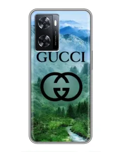 Чохол для OPPO A77 з картинкою «Gucci — гірський пейзаж» Чохол для OPPO A77 з картинкою «Gucci — гірський пейзаж»