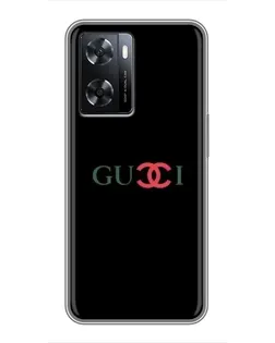 Чохол для OPPO A77 з картинкою «Gucci — червоний градієнт» Чохол для OPPO A77 з картинкою «Gucci — червоний градієнт»