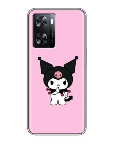 Чехол для OPPO A77 с картинкой «Kuromi — розовая нежность»