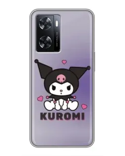 Чохол для OPPO A77 з картинкою «Kuromi — фіолетовий арт»