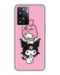 Чохол для OPPO A77 з картинкою «My Melody та Kuromi»
