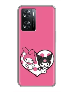 Чохол для OPPO A77 з картинкою «Kuromi та My Melody»