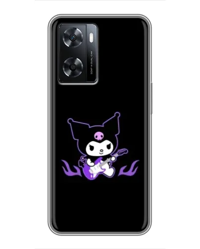 Чехол для OPPO A77 с картинкой «Электрическая Kuromi»