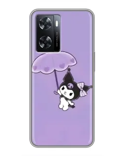 Чохол для OPPO A77 з картинкою «Kuromi з парасолькою»