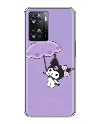 Чехол для OPPO A77 с картинкой «Kuromi с зонтиком»