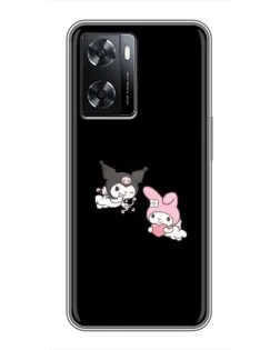 Чохол для OPPO A77 з картинкою «My Melody та Kuromi»