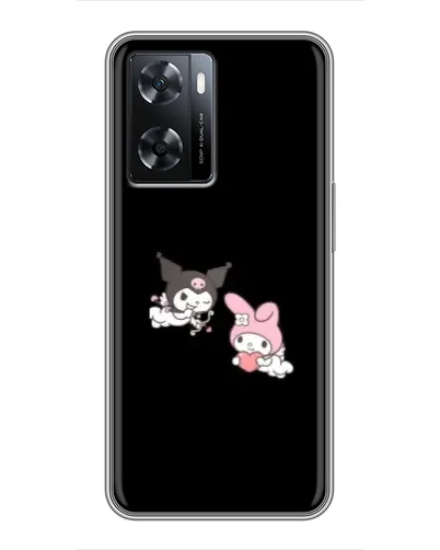 Чехол для OPPO A77 с картинкой «My Melody и Kuromi»
