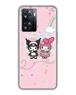 Чохол для OPPO A77 з картинкою «My Melody та Kuromi»