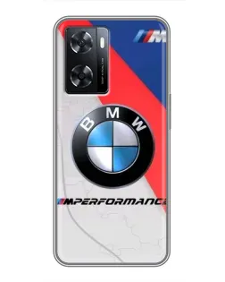 Чехол для OPPO A77 с картинкой «BMW Performance стиль» Чехол для OPPO A77 с картинкой «BMW Performance стиль»